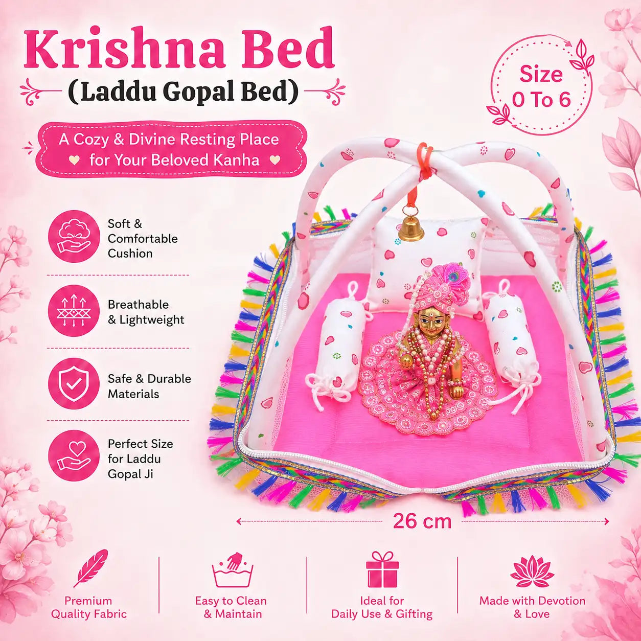 Laddu gopal Bed