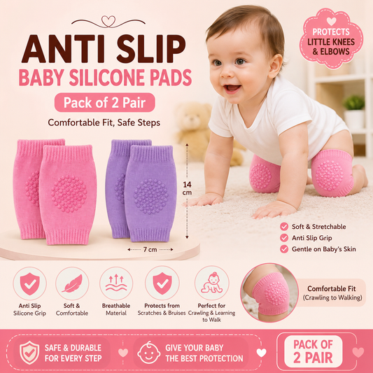 Anti slip baby silicone pads pack of 2 pair