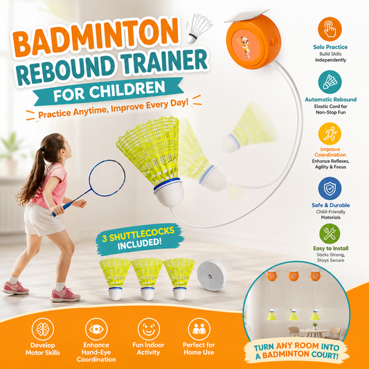 BADMINTON REBOUND TRAINER FOR CHILDREN