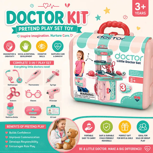Doctor Kit Pretend Play Set Toy for Kids