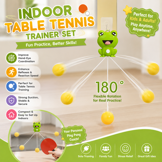 Indoor Table Tennis Trainer Set