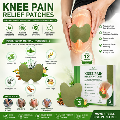 Knee Pain Relief Patches (Pack of 3)