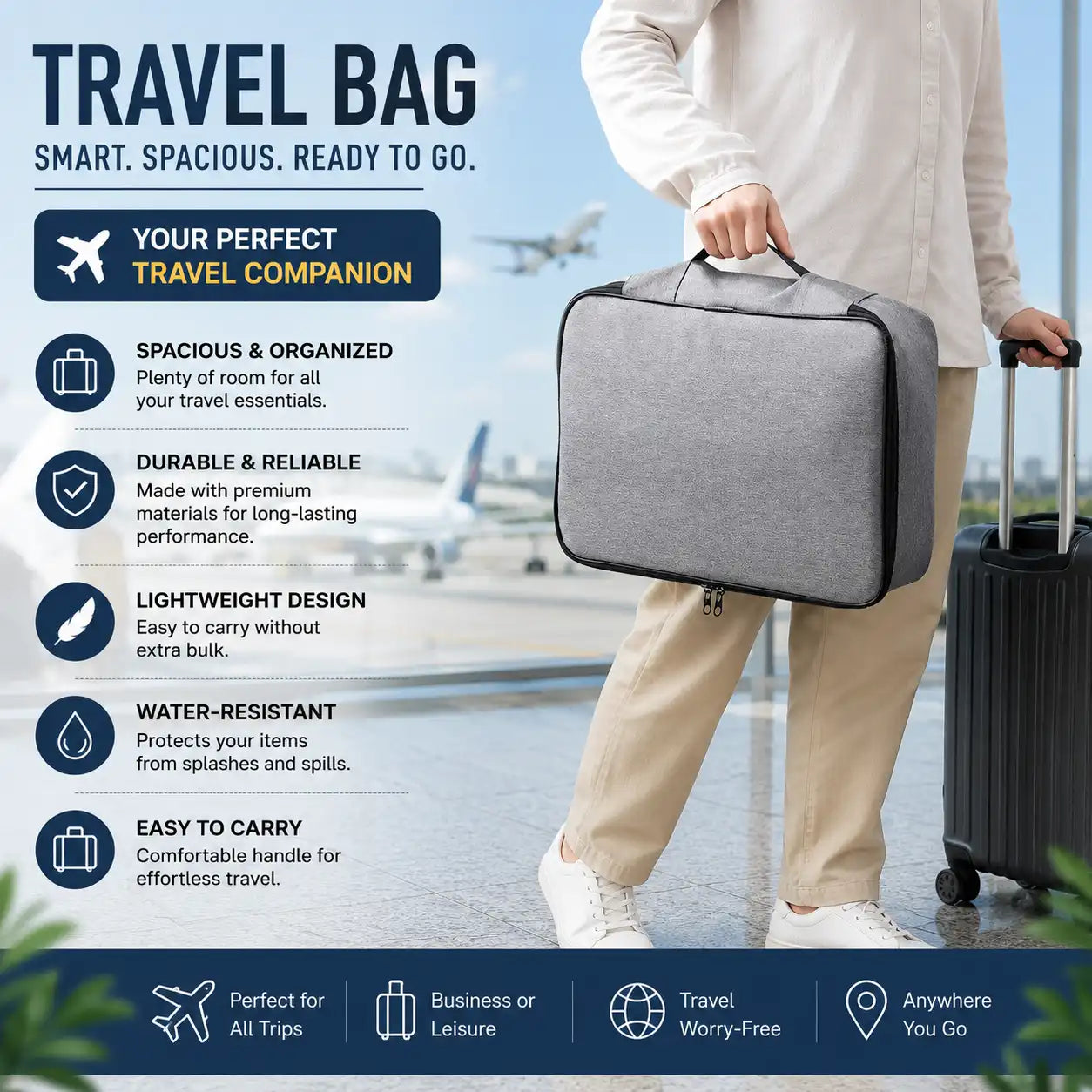 Waterproof Portable Document Storage Bag Travel Organizer